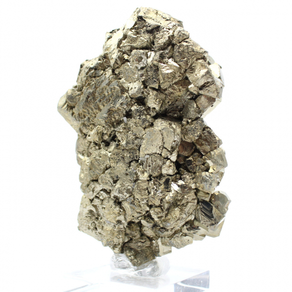 Crystallized pyrite on base