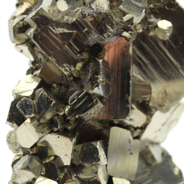 Crystallized pyrite on base