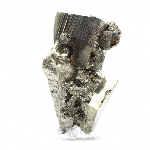 Pyrite stone on base