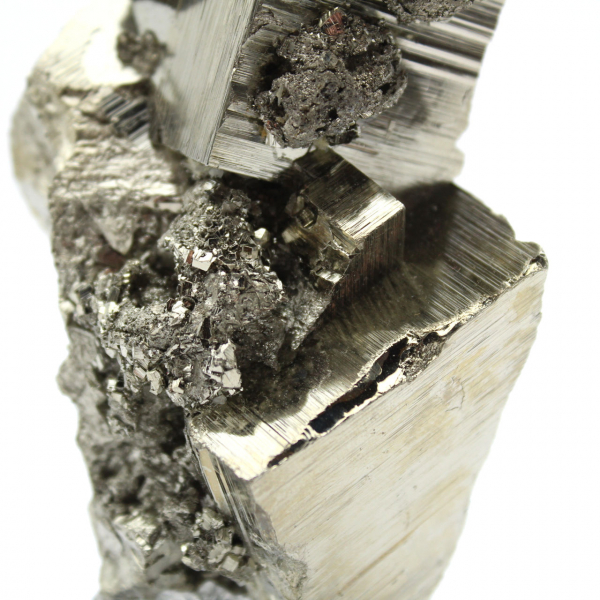 Pyrite stone on base