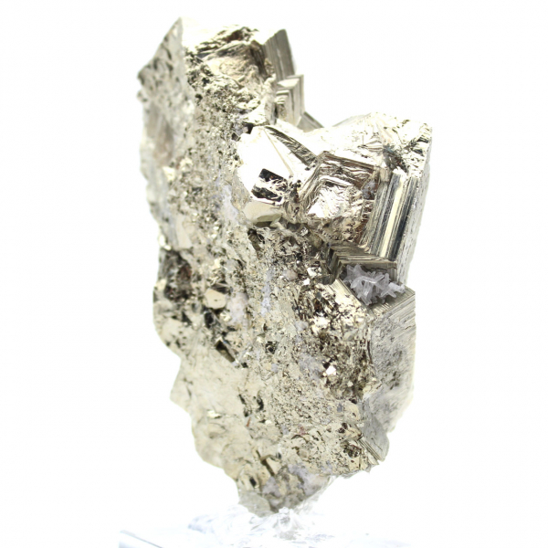 Natural pyrite from Peru on base