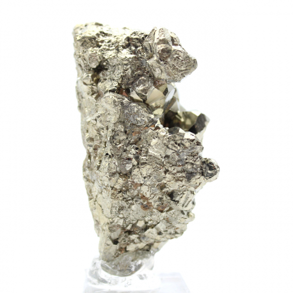 Pyrite crystals on base