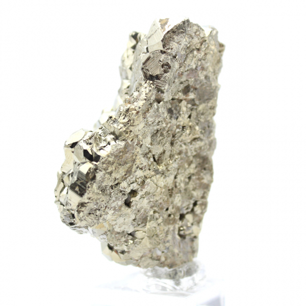 Pyrite crystals on base