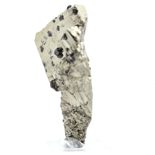 Natural pyrite on base