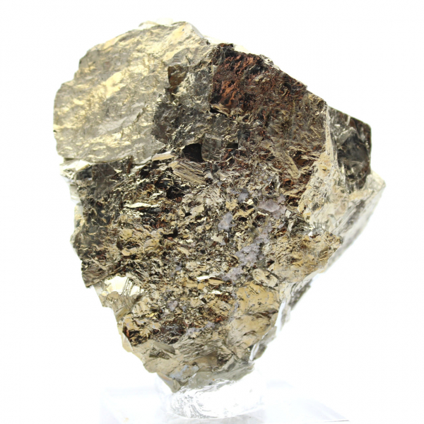 Pyrite crystals on base