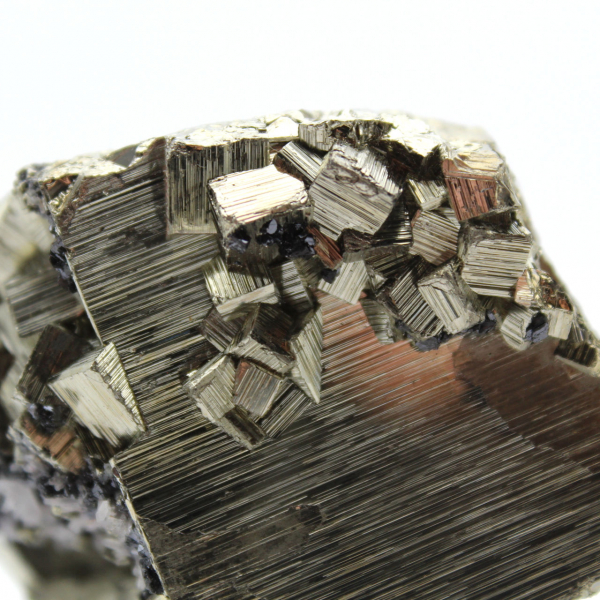 Crystallized pyrite on base