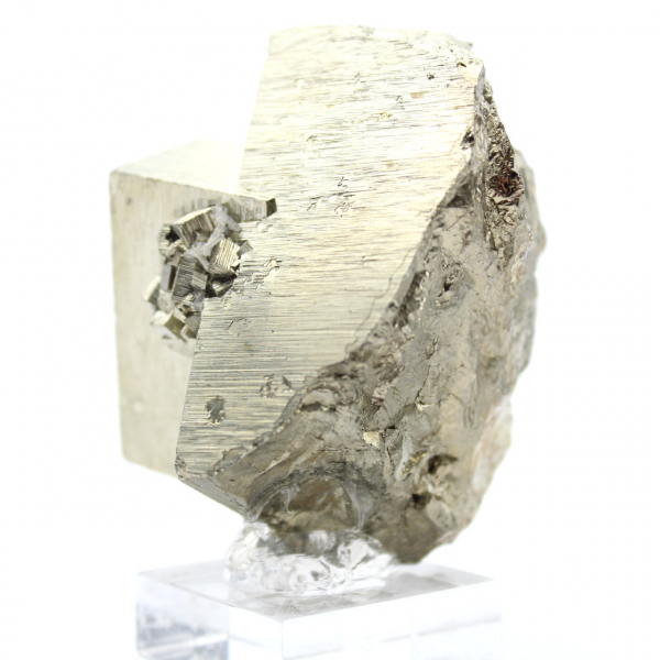 Pyrite stone on base