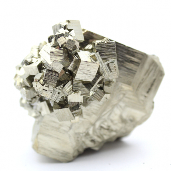 Peru pyrite crystals with quartz