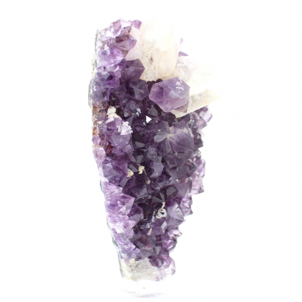 Amethyst Crystals with Calcite Points