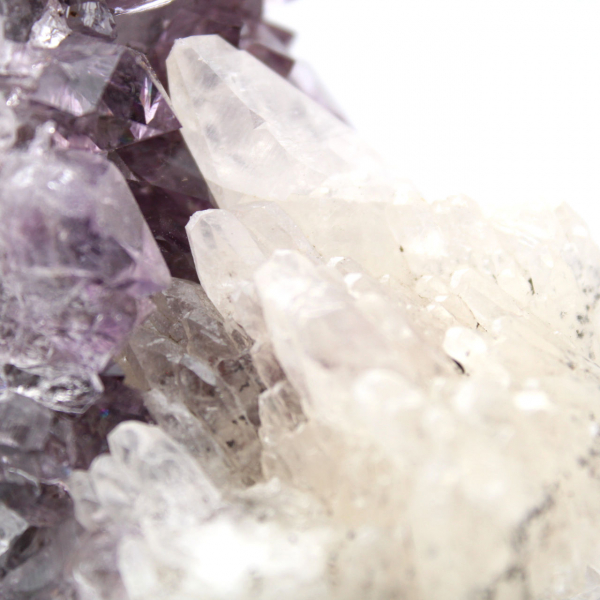 Calcit auf Amethyst