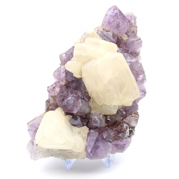 Amethyst Druse and Calcite