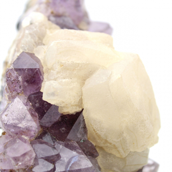 Amethyst Druse and Calcite