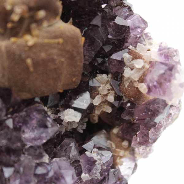 Amethyst from Brazil with Calcite