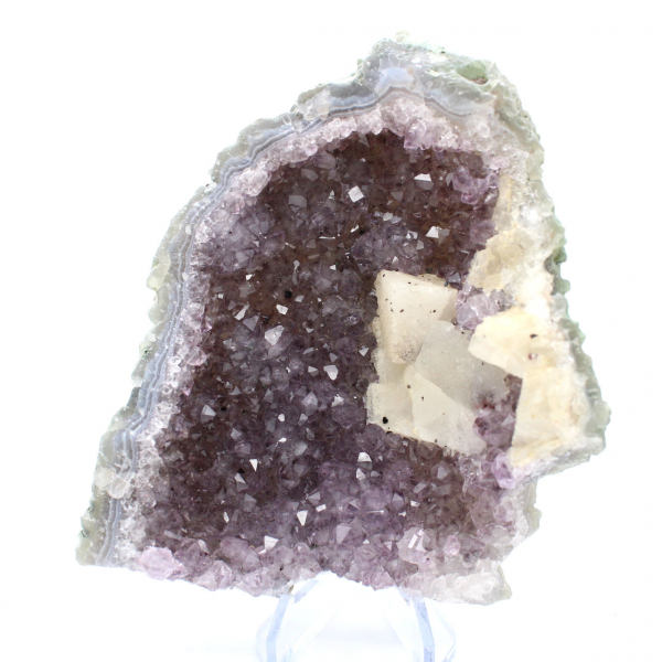 Calcite e ametista dal Brasile