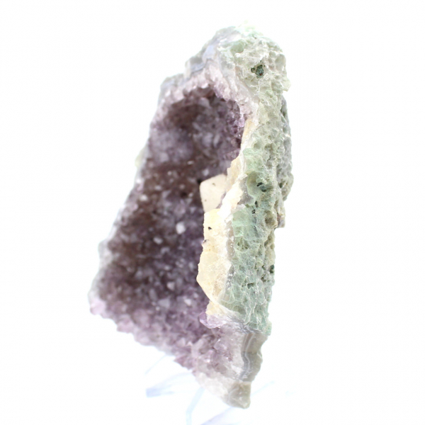 Calcite and Amethyst from Brazil