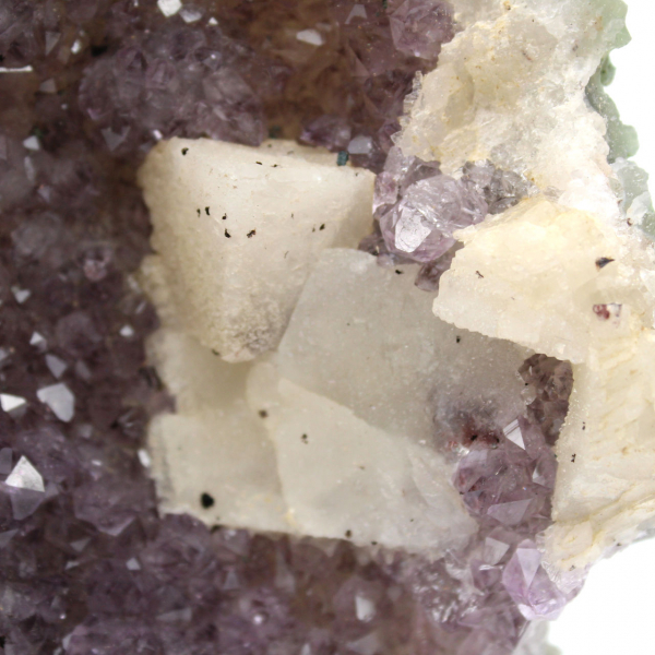 Calcite and Amethyst from Brazil