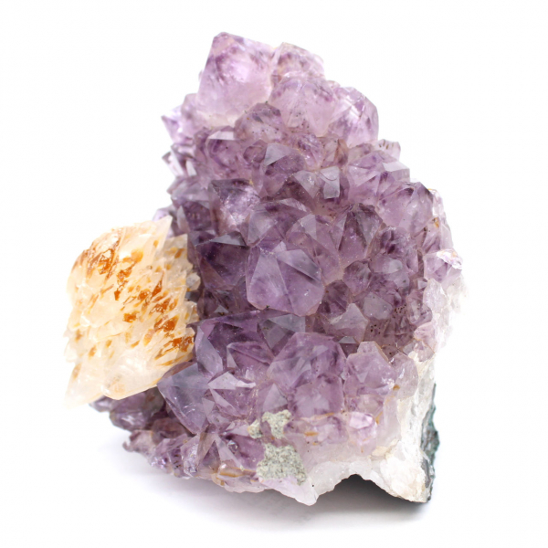 Amethyst Druse and Calcite