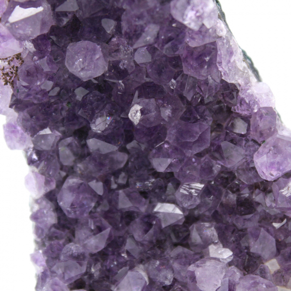 Amethystdruse mit Calcit