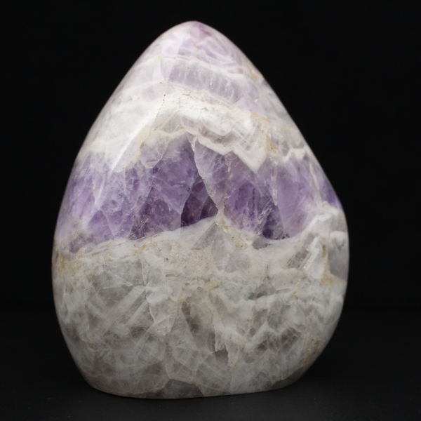 Polished amethyst stone from Madagascar