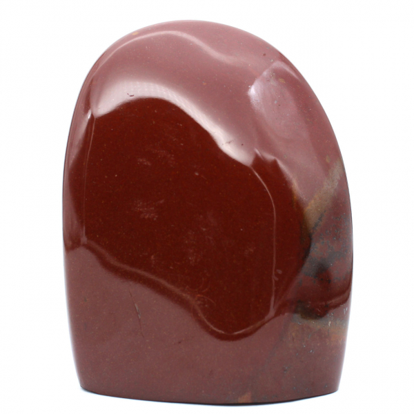 Polished red jasper stone from Madagascar