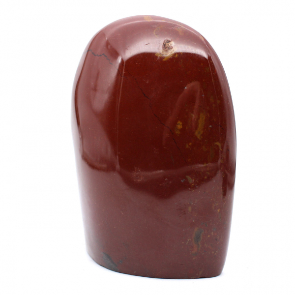 Polished red jasper stone from Madagascar