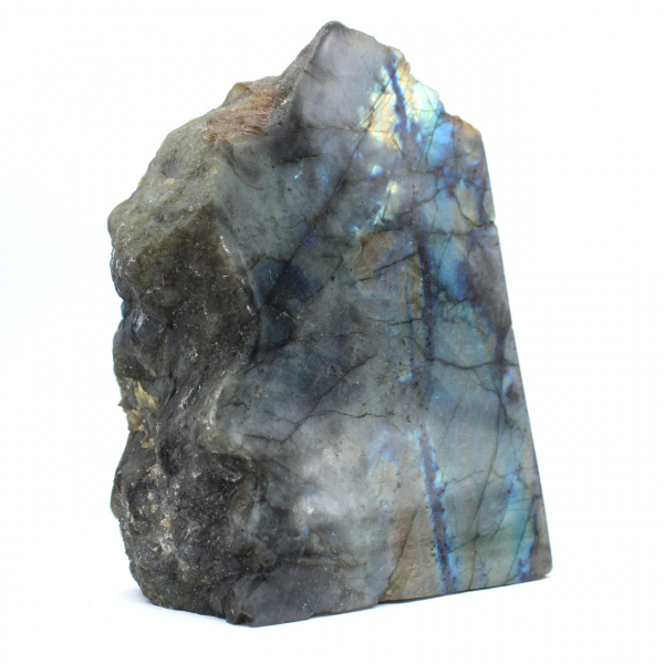 Natural Labradorite stone one face polished