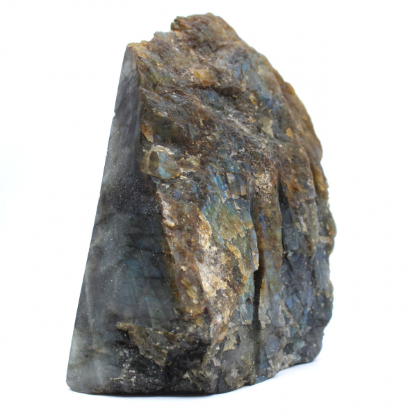 Natural Labradorite stone one face polished