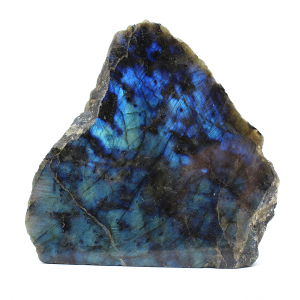 Labradorite ornementale mi-brute naturelle