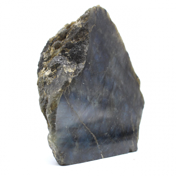 Labradorite ornementale mi-brute naturelle