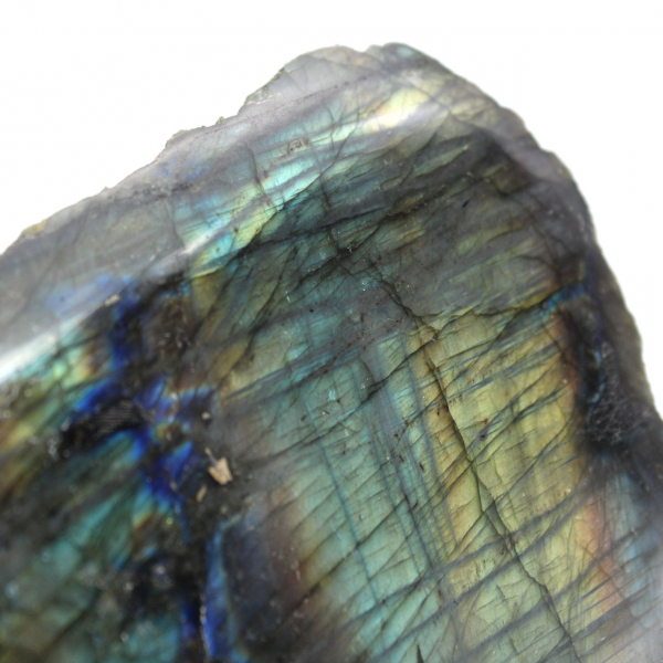 Roche une face polie en labradorite