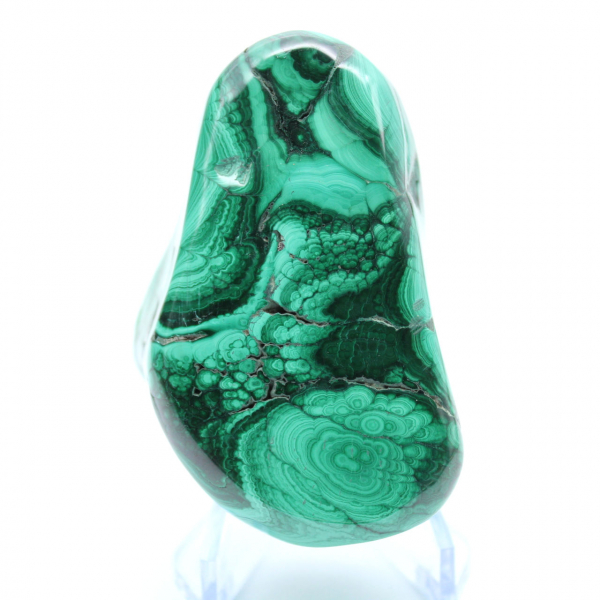 Bloc poli en malachite
