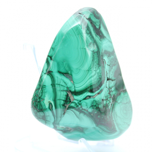 Bloc poli en malachite