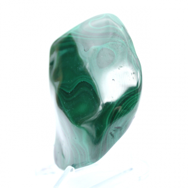 Pierre de malachite polie
