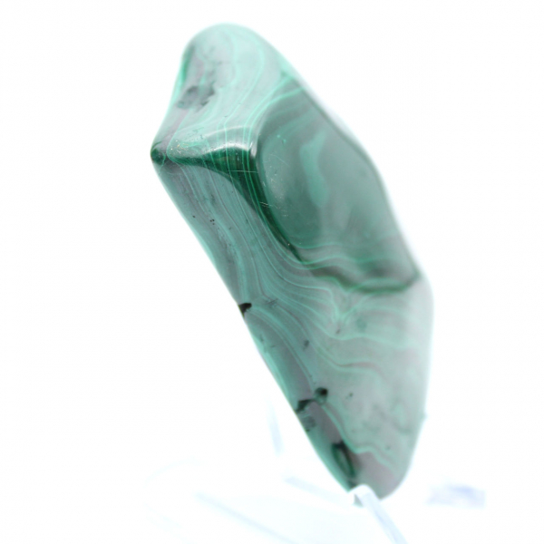 Pierre de malachite polie