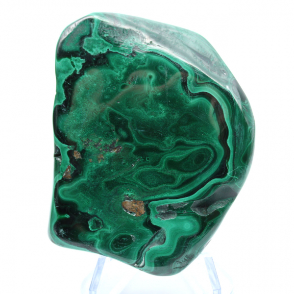 Pierre de malachite polie