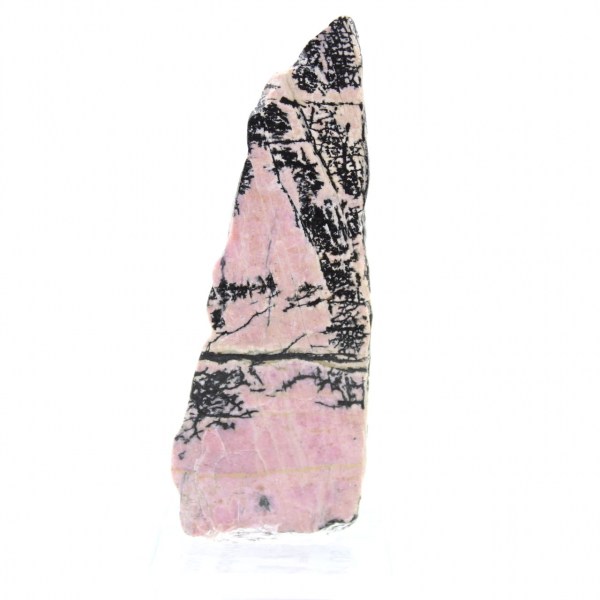 Pierre de Rhodonite naturelle minéral brut et unique