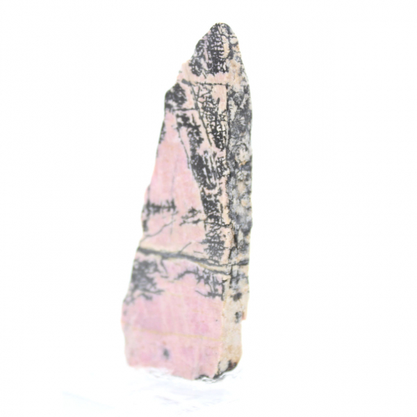 Pierre de Rhodonite naturelle minéral brut et unique