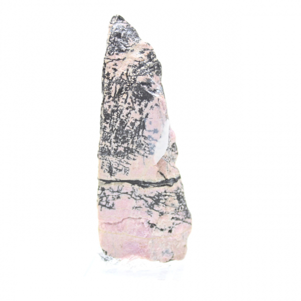 Pierre de Rhodonite naturelle minéral brut et unique