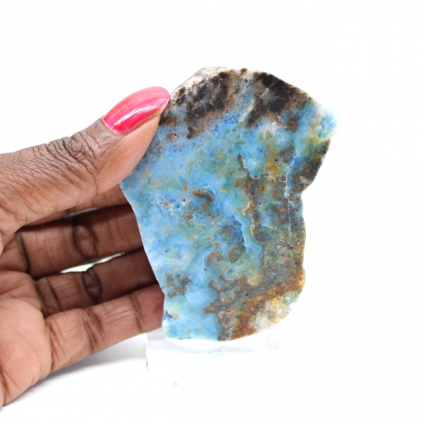 Tranche d’Azurite Malachite pour ornement