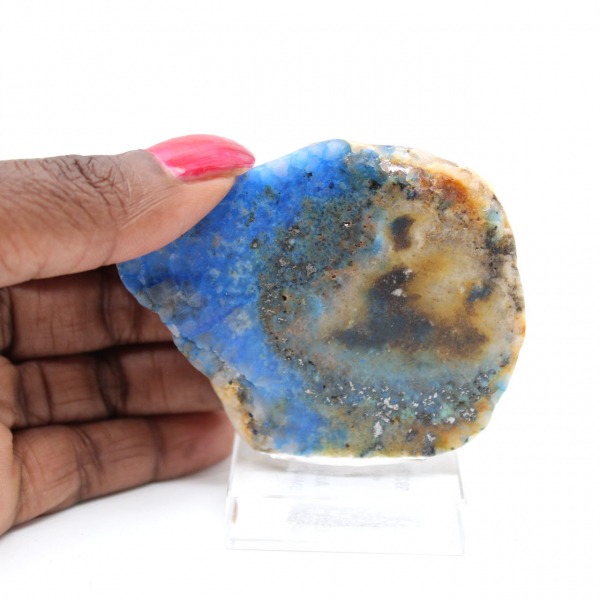 Tranche d’Azurite Malachite pour collection minérale