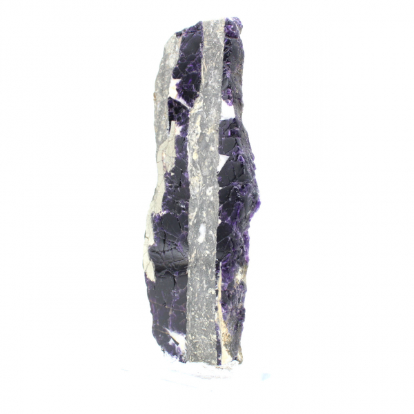 Tranche de Fluorite et Pyrite pour collection minérale