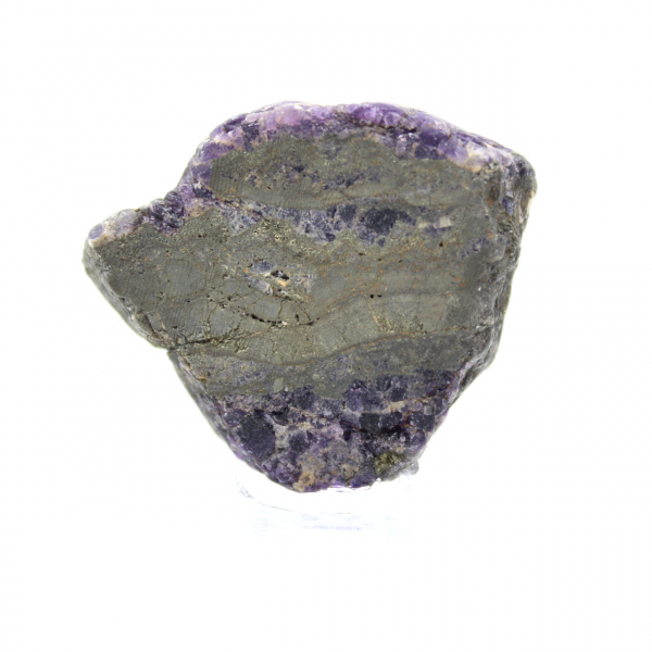 Tranche de Fluorite et Pyrite pour collection minérale