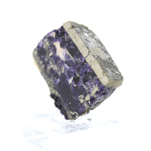 Tranche de Fluorite Pyrite authentique pour décoration