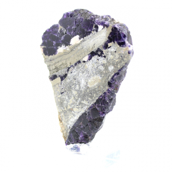 Tranche de Fluorite Pyrite authentique pour décoration