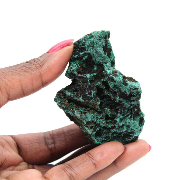 Bloc Brut de Malachite Fibreuse