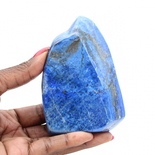 Lapis lazuli ornament from Afghanistan, polished gemstones