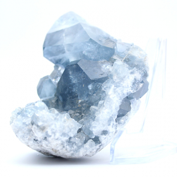 Blauwe celestien mineraalstuk uit Madagaskar