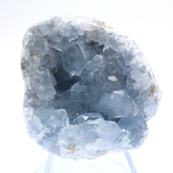 Géode de célestite bleue Madagascar unique