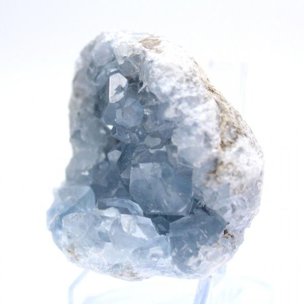 Géode de célestite bleue Madagascar unique