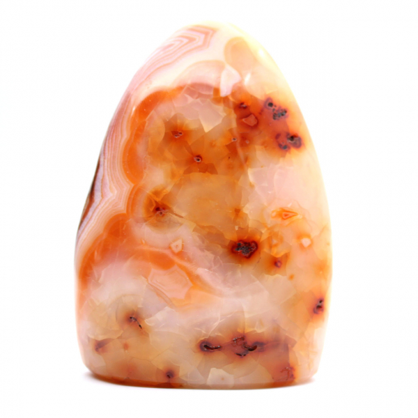 Cornaline Polie de Madagascar - Spécimen Pierre Naturelle pour Décoration et Science